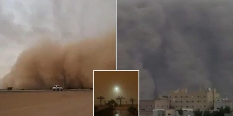 Stuhia e pluhurit përfshin qytetin saudit, shkakton kaos dhe evakuime