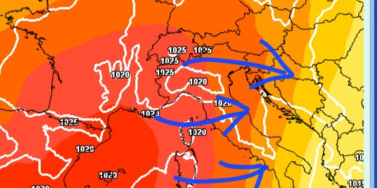 Fillon “dislokimi anticiklonik” apo depërtimi i anticiklonit të fuqishëm!