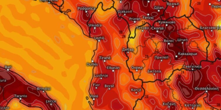 Moti javor, javë e nxehtë në tërë rajonin tonë, fillon vala e parë e nxehtësisë, mundësi për breshër në disa zona të izoluara!!