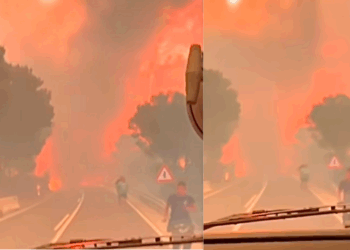 Shikoni pamjet nga zjarri i madh që shpërtheu sot në Kroaci, u përhap me shpejtësi