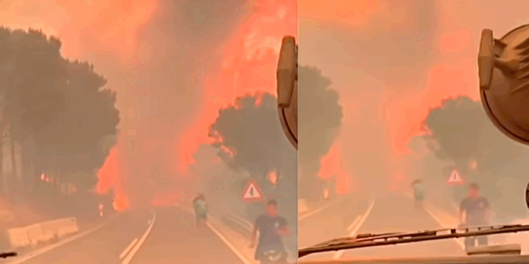 Shikoni pamjet nga zjarri i madh që shpërtheu sot në Kroaci, u përhap me shpejtësi