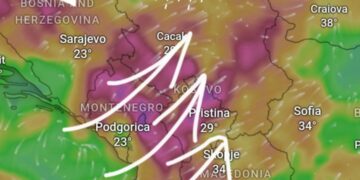 Erëra edhe më të fuqishme para frontit të ftohtë ajror!