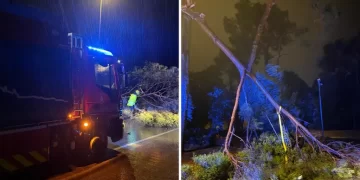 Era thyen pemë dhe shkakton kaos, një stuhi tjetër goditi mbrëmë Kroacinë – dalin pamjet