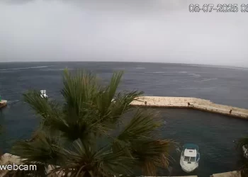 Momenti i arritjes së stuhisë në Split të Kroacisë!