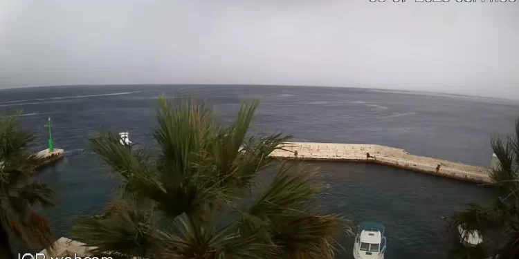 Momenti i arritjes së stuhisë në Split të Kroacisë!