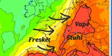 Fillon freskia në disa pjesë të Evropes, por vazhdon vapa në pjesë tjera!