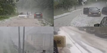 Stuhia e djeshme me shi e breshër në Brezovicë u bë lajm edhe në mediat ndërkombëtare