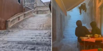 Skena si nëpër filma në Dubrovnik, shirat e rrëmbyeshëm përmbytin Qytetin e Vjetër