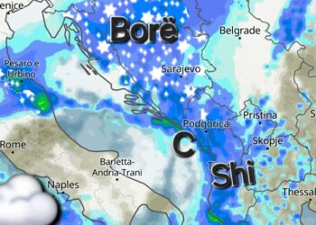Cikloni mbërthen Ballkanin me shi e borë!