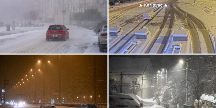 Borë e dendur në mbarë Kroacinë, sasi rekorde në disa zona