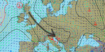 Vjen cikloni më i ri me rrebeshe intensive shiu, pason fronti i ftohtë ajror!