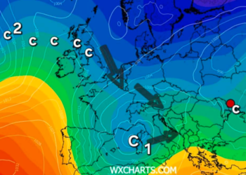 Ciklone të fuqishme sjellin reshje të shpeshta shiu e bore!