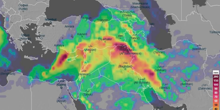 Stuhi rëre e shiu në Lindjen e Mesme!