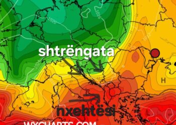 Moti javor, nxehtësi, zagushi potencial dhe shtrëngata të forta shiu!
