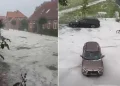 Pamje nga Gjermania: Rrugët mbulohen nga breshëri, dhjetëra ndërhyrje emergjente