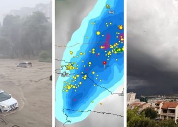 Spliti i Kroacisë nën ujë: Stuhia e fuqishme përmbyt qytetin brenda pak minutave