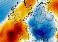 Evropa ndahet në dy zona termike, dy masa ajrore përballen mbi kontinent